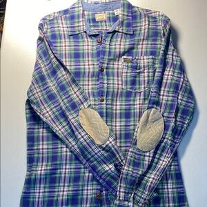 Pendleton Blue Plaid Long Sleeve Shirt.  181